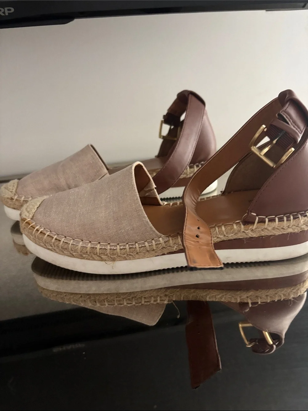 a.n.a taupe canvas
